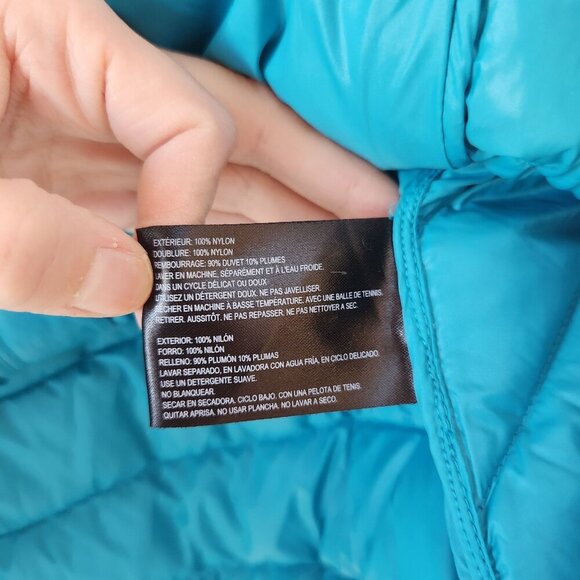 Bernardo Goose Down Puffer Vest Blue Hiking Lightweight Women's XL - Picture 6 of 7